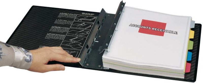 ITOYA ProFolio by , SpringPost Binder - 5 Interchangeable Color-Coded Spines and 5 Tabbed Dividers , 2" Paper Capacity - Image 1